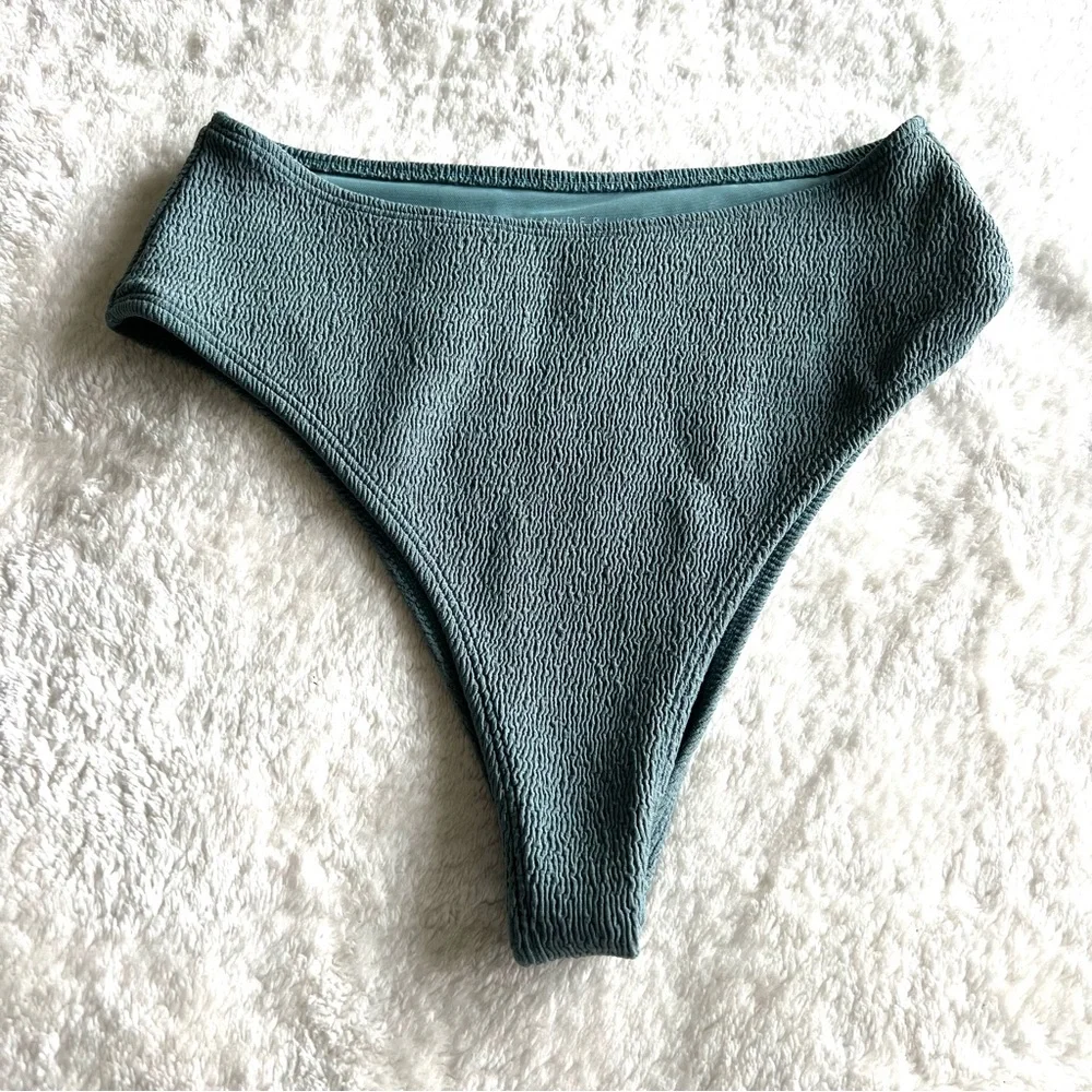 Wanderlust Textured Bikini Set Olive Size Small